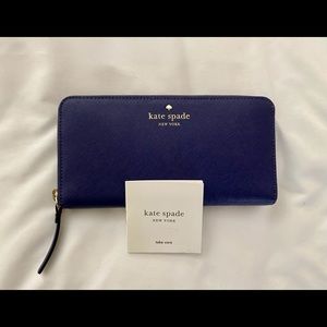 Kate Spade Lacey Wallet in Sapphire (Like New)